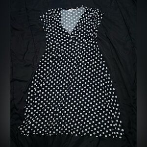 Forever 21 Black and White Polka Dot Dress